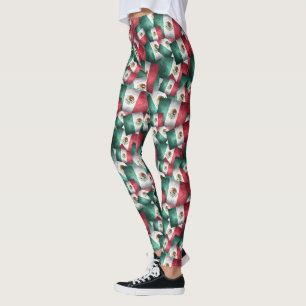 Leggings Drapeaux mexicains en détresse