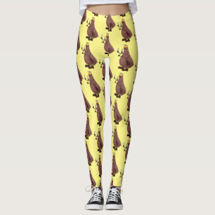 Leggings Drôle affamé pulette affamée dessin animé