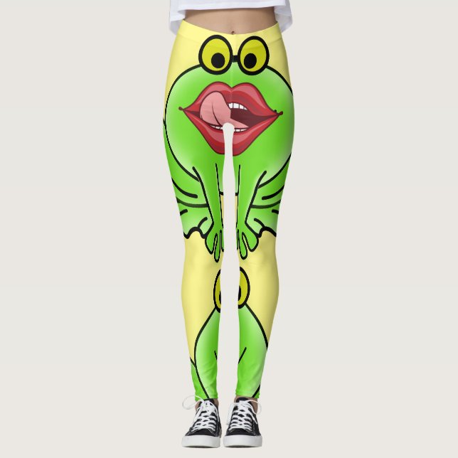Leggings Drôle Embrasse Un Toad Thunder_Cove (Devant)