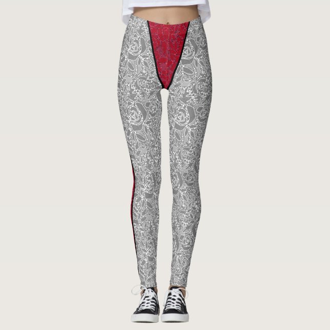 Leggings Drôle mignon culotte à imprimer dentelle ornementa (Devant)