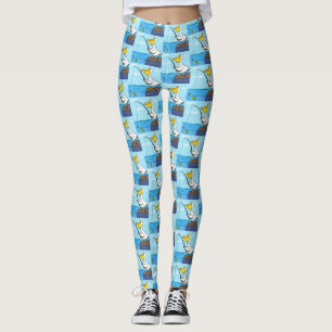 Leggings Drôle pélican de pêche