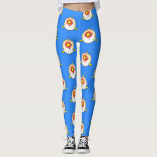 Leggings Drôle poisson poivron porc-épic caricature poisson