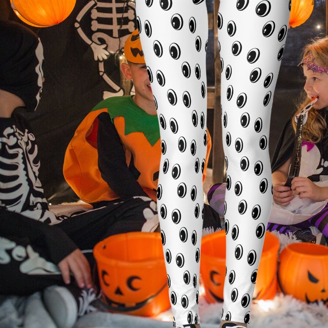 Leggings Drôle yeux caricature costume Halloween (Créateur téléchargé)