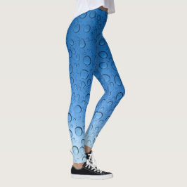 Leggings Droplets d'eau bleue
