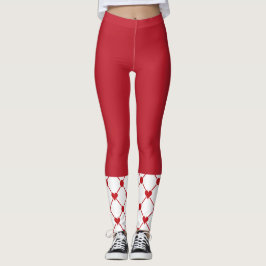 Leggings du coeur rouge