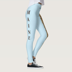 Leggings du cône de pin bleu du Maine