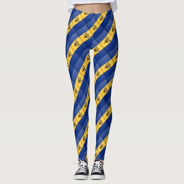 Leggings du drapeau de la Barbade (Devant)