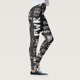 Leggings du Festival noir et blanc