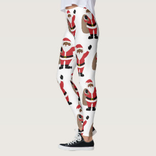 Leggings du Père Noël noir africain