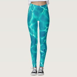 Leggings Eau de la piscine turquoise