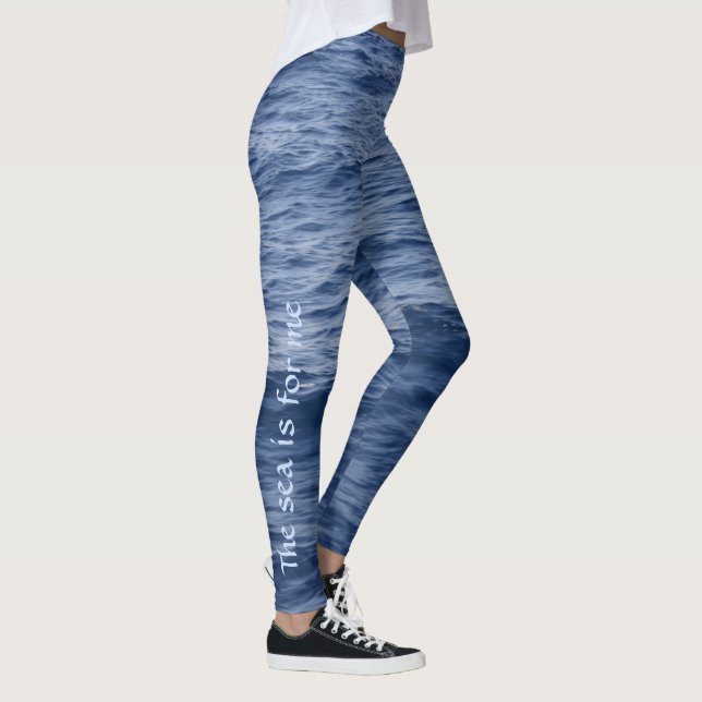 Leggings Eaux bleues océaniques (Droite)