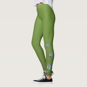 Leggings Écaille les pattes de poisson rouge