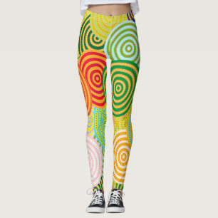 Leggings Écharpe des cercles concentrés