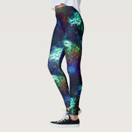 Leggings Échelles de démonstration sur un arrière - plan bl