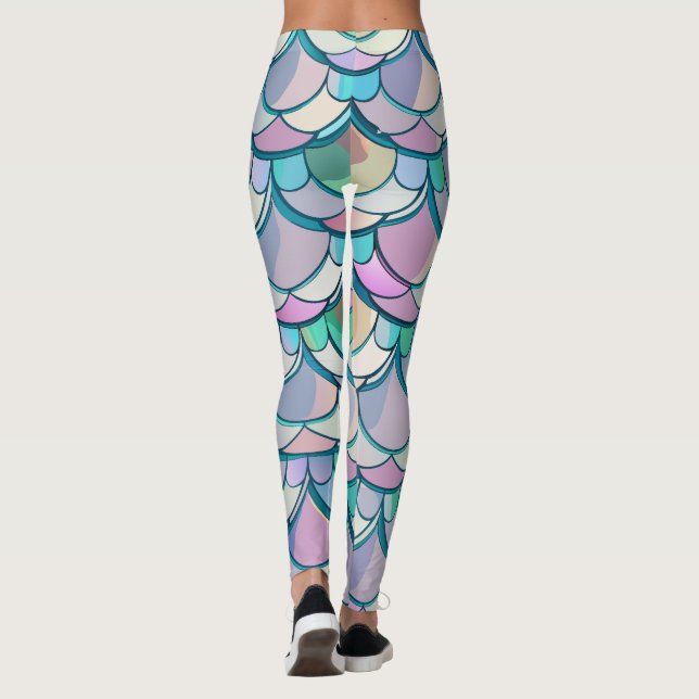 Leggings Échelles de sirène (Dos)