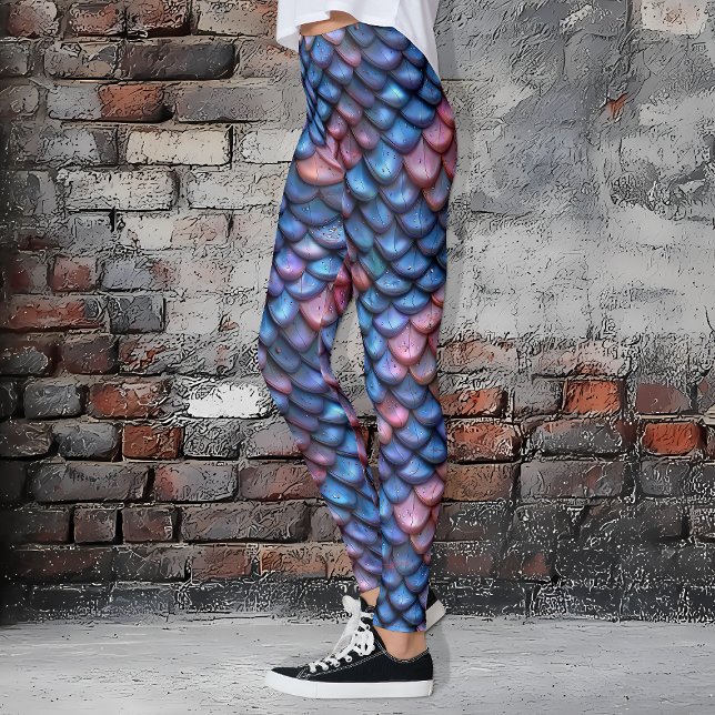 Leggings Échelles de sirène (Irridescent Mermaid Scale Leggings)