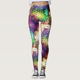 Leggings Échelles ou gouttes d'eau de couleur pâle
