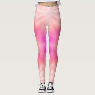 Leggings Éclaboussure rose