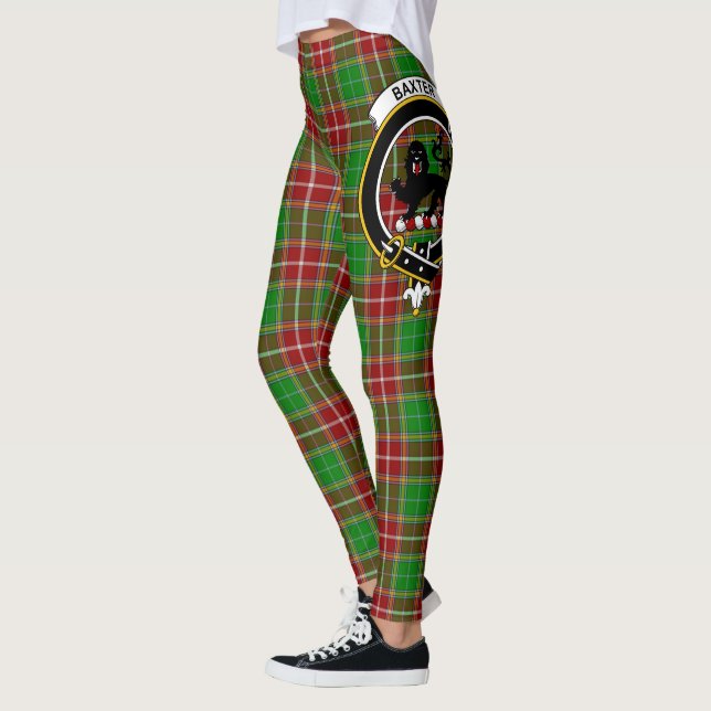 Leggings Ecosse Clan Baxter Moderne Crest Tartan Femmes (Gauche)