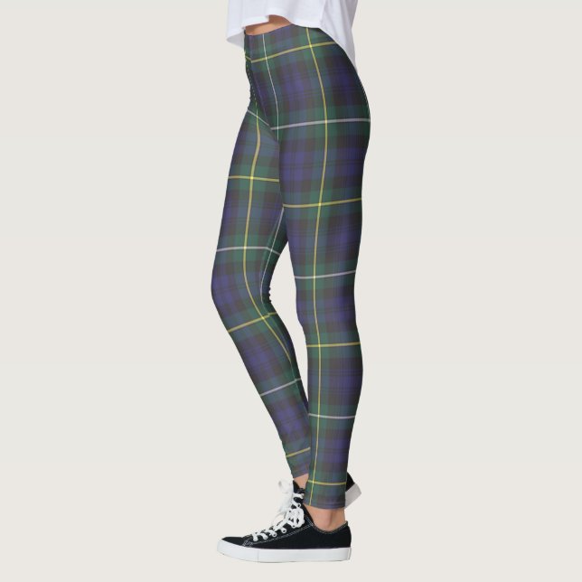 Leggings Ecosse Clan Campbell Argyll Femmes Tartan Modernes (Gauche)