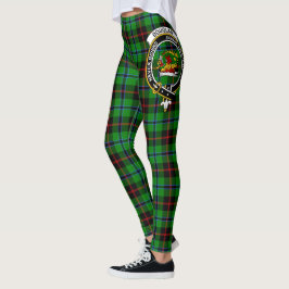 Leggings Ecosse Clan Douglas Green Crest Tartan Femmes