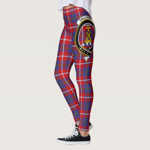 Leggings Ecosse Clan Galloway Red Crest Tartan Femmes