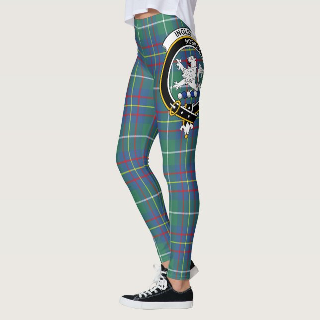 Leggings Ecosse Clan Inglis Ancienne Crête Tartan Femmes (Gauche)