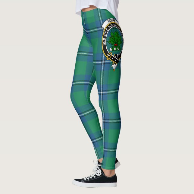 Leggings Ecosse Clan Irvine Cimier antique Femmes tatan (Gauche)
