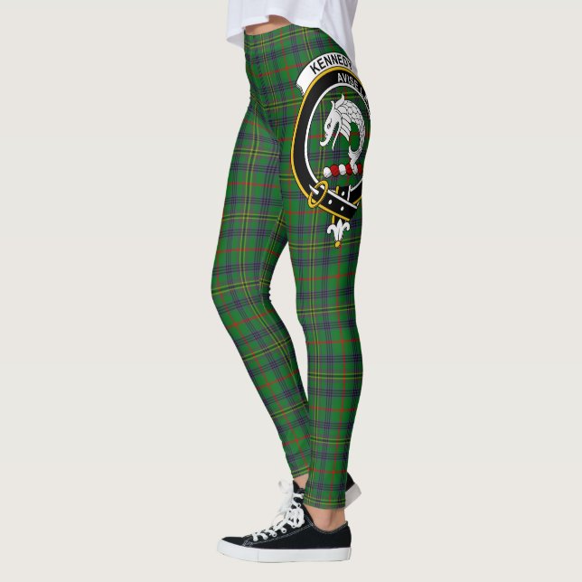 Leggings Ecosse Clan Kennedy Chasse Crest Tartan Femmes (Gauche)