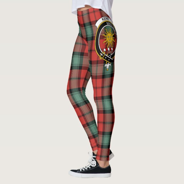 Leggings Ecosse Clan Kerr Ancienne Cimier Femmes Tartan (Gauche)