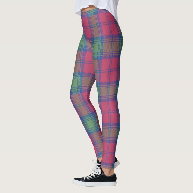 Leggings Ecosse Clan Lindsay Ancienne Tartan Femmes Leging (Gauche)