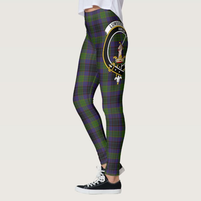 Leggings Ecosse Clan Lumsden Chasse Crest Tartan Femmes (Gauche)