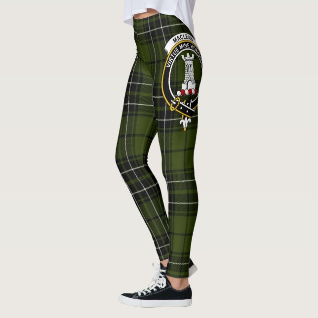 Leggings Ecosse Clan MacLean Chasse Crest Tartan Femmes (Gauche)
