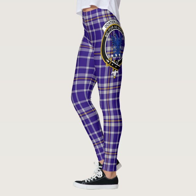 Leggings Ecosse Clan Ochterlony Crest Tartan Femmes (Gauche)