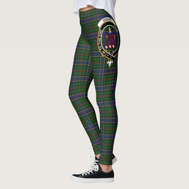 Leggings Ecosse Clan Ogilvie Chasse Crest Tartan Femmes (Gauche)