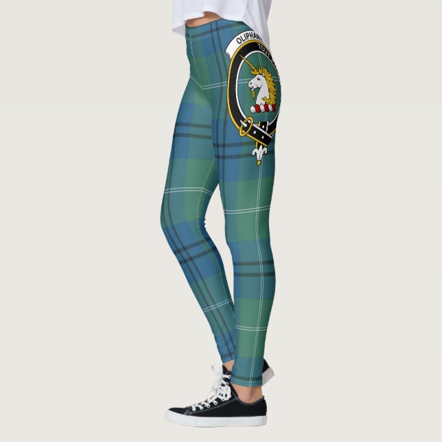 Leggings Ecosse Clan Oliphant Cimier antique Femmes tatan (Gauche)