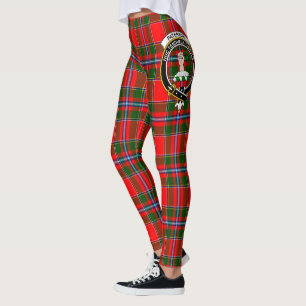 Leggings Ecosse Clan Paterson Red Crest Tartan Femmes