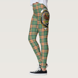 Leggings Ecosse Clan Pollock Chasse Crest Tartan Femmes