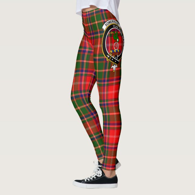 Leggings Ecosse Clan Somerville Crest Tartan Women (Gauche)