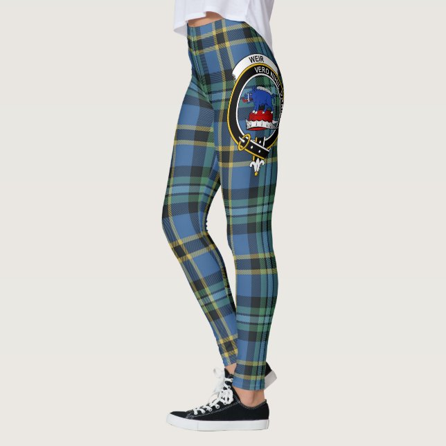 Leggings Ecosse Clan Weir Cimier Ancienne Femmes Tartan (Gauche)