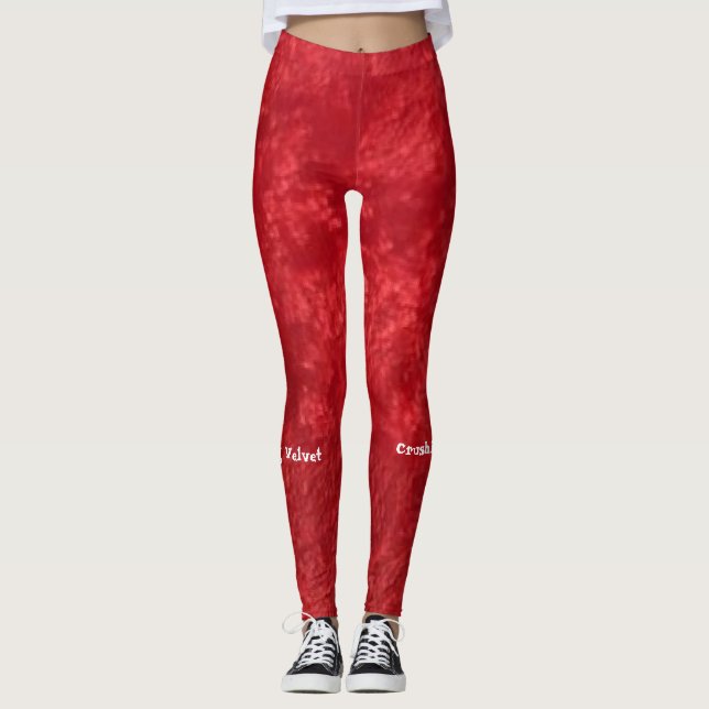 Leggings Écrasement des Leggins de velours (Devant)