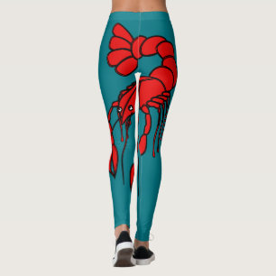 Leggings Écrevisses rouges géantes d'amusement