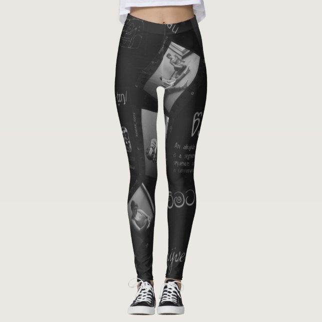 Leggings Écriture de la photo (Devant)