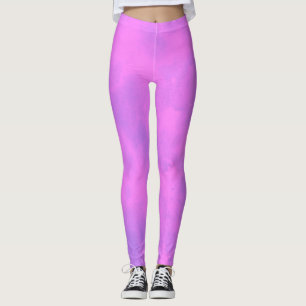 Leggings Effet de nuage orageux élégant Rose