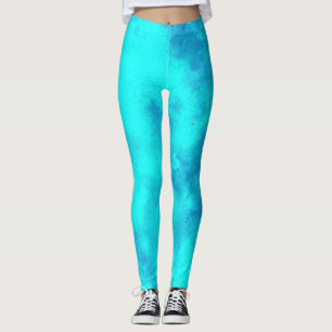 Leggings Effet nuage tempête élégant bleu