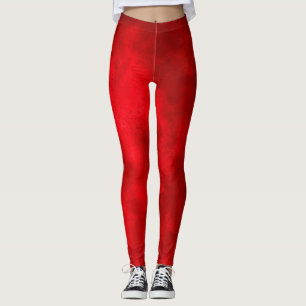 Leggings Effet nuage tempête élégant rouge