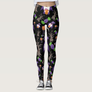 Leggings Éffrayant Halloween Witch Gnome