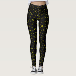 Leggings Éffrayants sourires face au costume d'Halloween