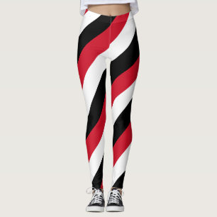Leggings Égypte Couleurs du drapeau national diagonales tri