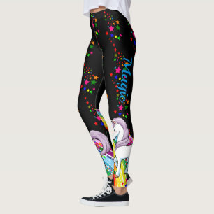 LEGGINGS Einicorn Regenbogen Magie Ameisen Frauen 